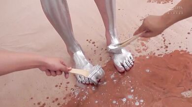 RCTD-423 Wet & Messy (WAM) Gold, Silver And Copper Powder Sports Test 2 - Miu Arioka