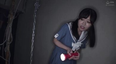 DVMM-066 Amateur female school student takes on the challenge! I'm so excited! Solve the mystery and escape from the haunted house! Surrounded by ghost dicks, a schoolgirl whose pussy gets wet from fear is covered in thick semen and screams non-stop ejacu